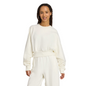 Adidas Women's Soft Lux Loose Hoodie JV9893 White