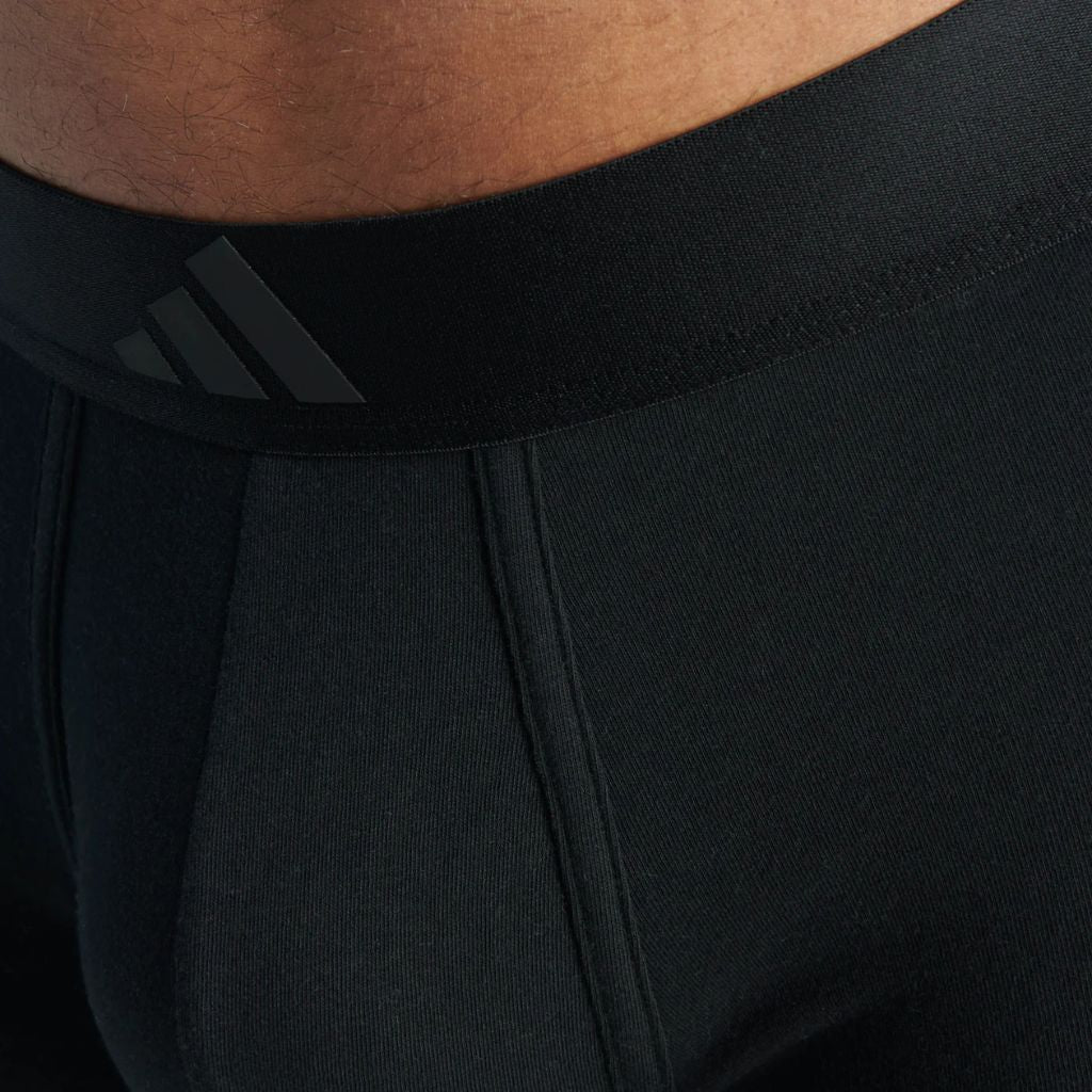 Adidas Boxer Uomo Active Flex Cotton Nero Confezione da 2 - JK3979