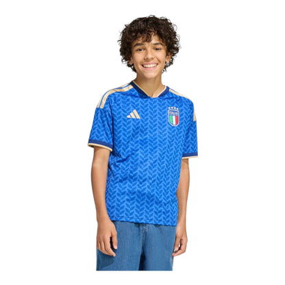 Adidas Maglia Italia Home JY7585 Blu Bambino Ragazzi
