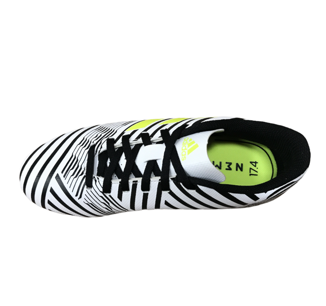 Adidas Nemeziz 17.4 FxG Scarpe Calcio Junior Bianco Nero Giallo