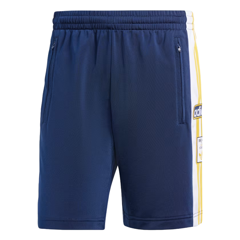 Adidas pantaloncino sportivo da uomo Adibreak IU2372 indigo-bianco-giallo oro