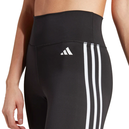 Adidas pantalone Leggings 7/8 da donna Train Essentials 3 strisce HT5438 nero-bianco