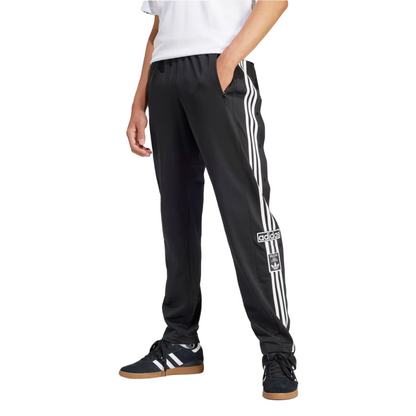Adidas pantalone sportivo con bottoni Adicolor Adibreak IM8219 nero bianco