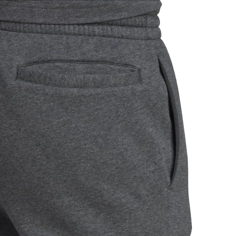 Adidas pantalone sportivo da uomo in cotone felpato HL2243 grigio