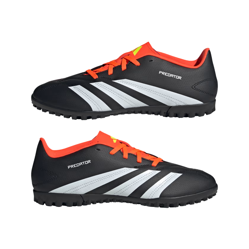 Adidas scarpa da calcetto da uomo Predator Club Turf IG7711 nero-bianco-rosso
