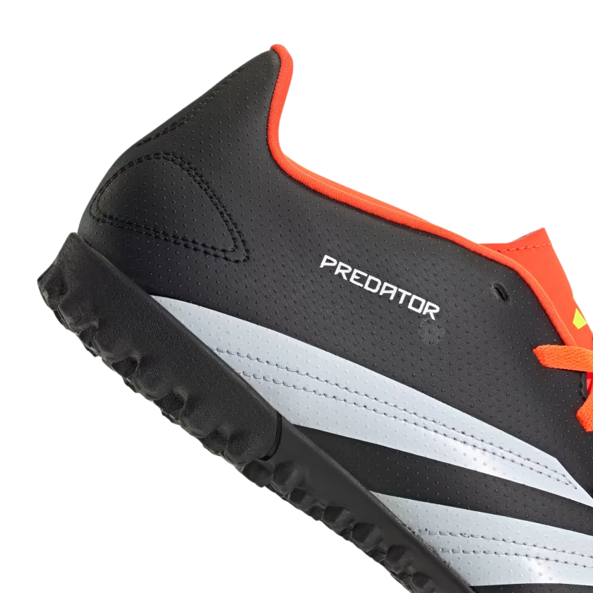 Adidas scarpa da calcetto da uomo Predator Club Turf IG7711 nero-bianco-rosso
