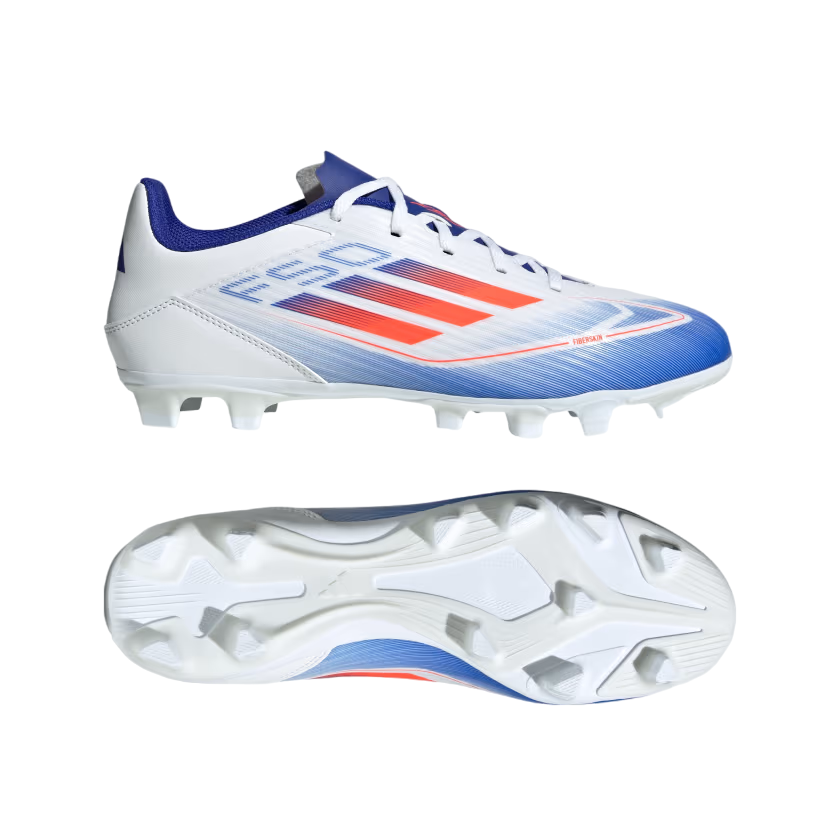 Adidas F50 Club FxG Scarpe Calcio Uomo Bianco Rosso Blu