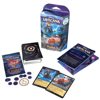 Disney Lorcana "Il Ritorno Di Ursula" Starter Decks Display 8Pz Mazzi Carte Ita