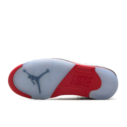 Jordan 5 Retro Fire Red Black Tongue