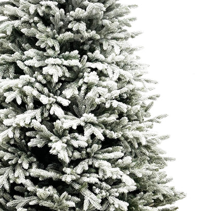 Albero di Natale innevato TOTAL PE | ALASKA SNOW | altezza 220cm - diametro 140cm - rami 1.141