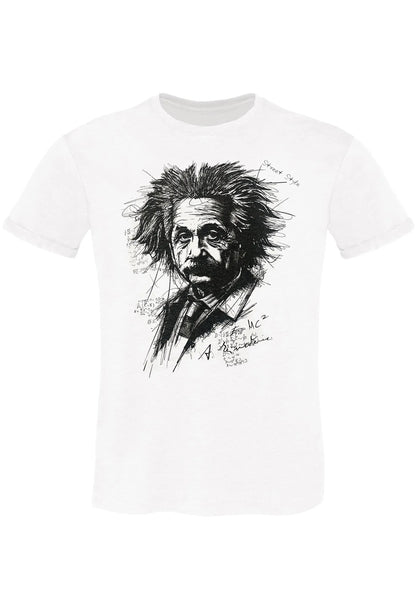 Albert Einstein — T-shirt Uomo Urban Slub Cotone