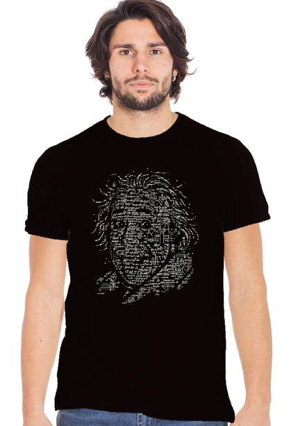 T-Shirt Albert Einstein Uomo - Cotone Fiammato Biologico 150g