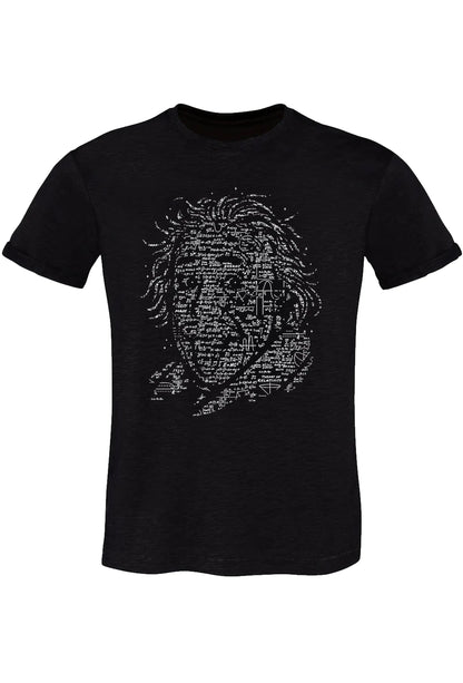 T-Shirt Albert Einstein Uomo - Cotone Fiammato Biologico 150g