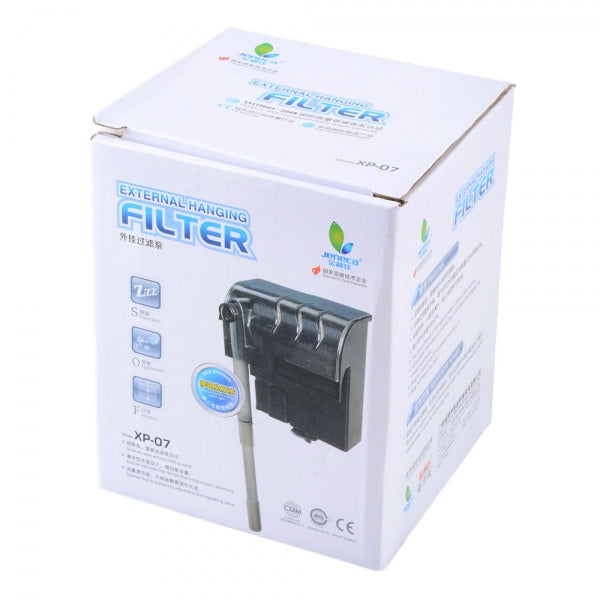 Außenfilter für Aquarienreinigung Durchflussregulierung 500 l/h 4,5 W Pumpe XP-07