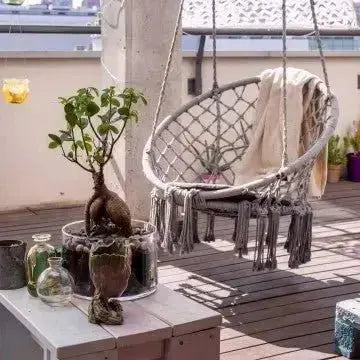 Hängesessel Dunkelgrau Ø 82x120: Entspannung mit Stil
