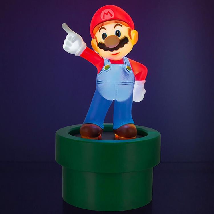 Paladone Tischlampe Super Mario Leuchtfigur Nachtlicht USB AAA
