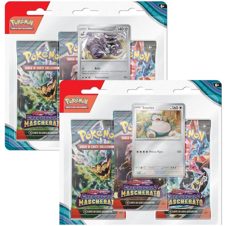 Pokemon Espansione 3 Bustine Crepuscolo Mascherato Scarlatto Violetto Ita Random