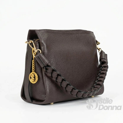 Stile Donna Bags - Amora Borsa a Spalla in Vera Pelle