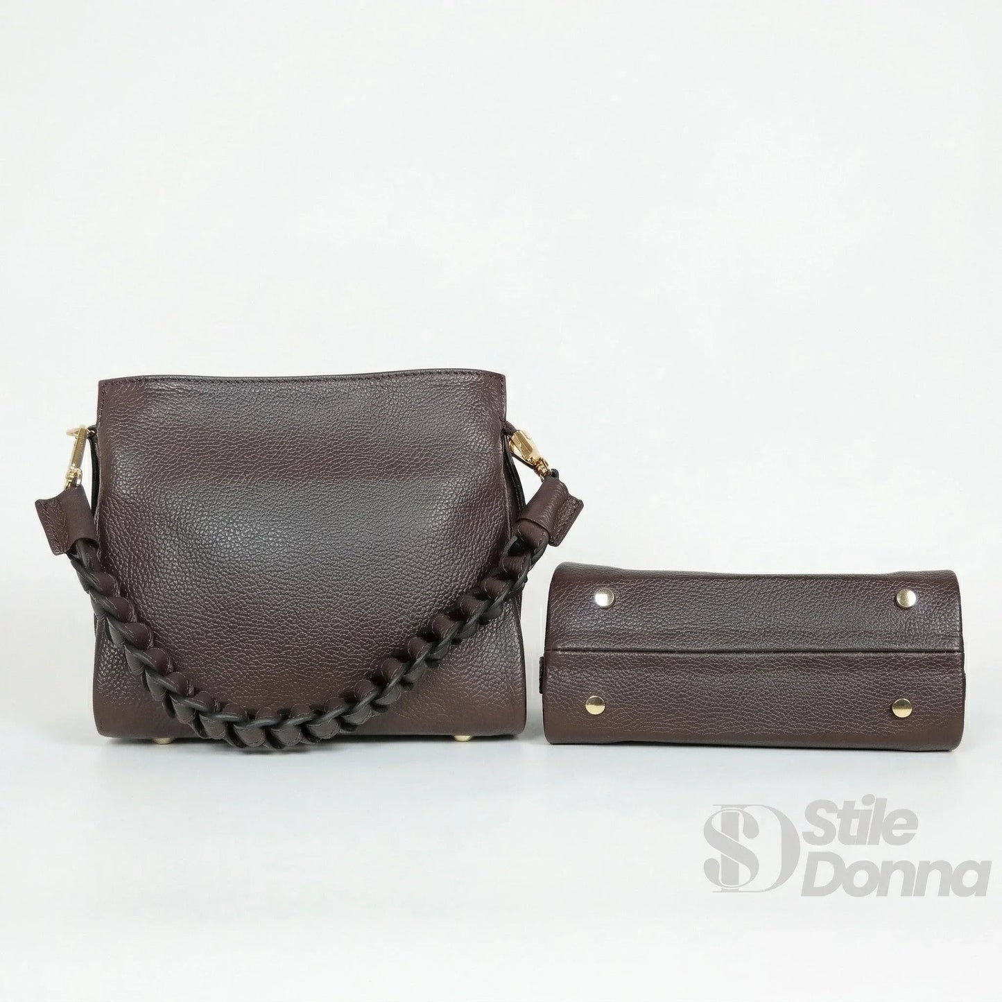Stile Donna Bags - Amora Borsa a Spalla in Vera Pelle