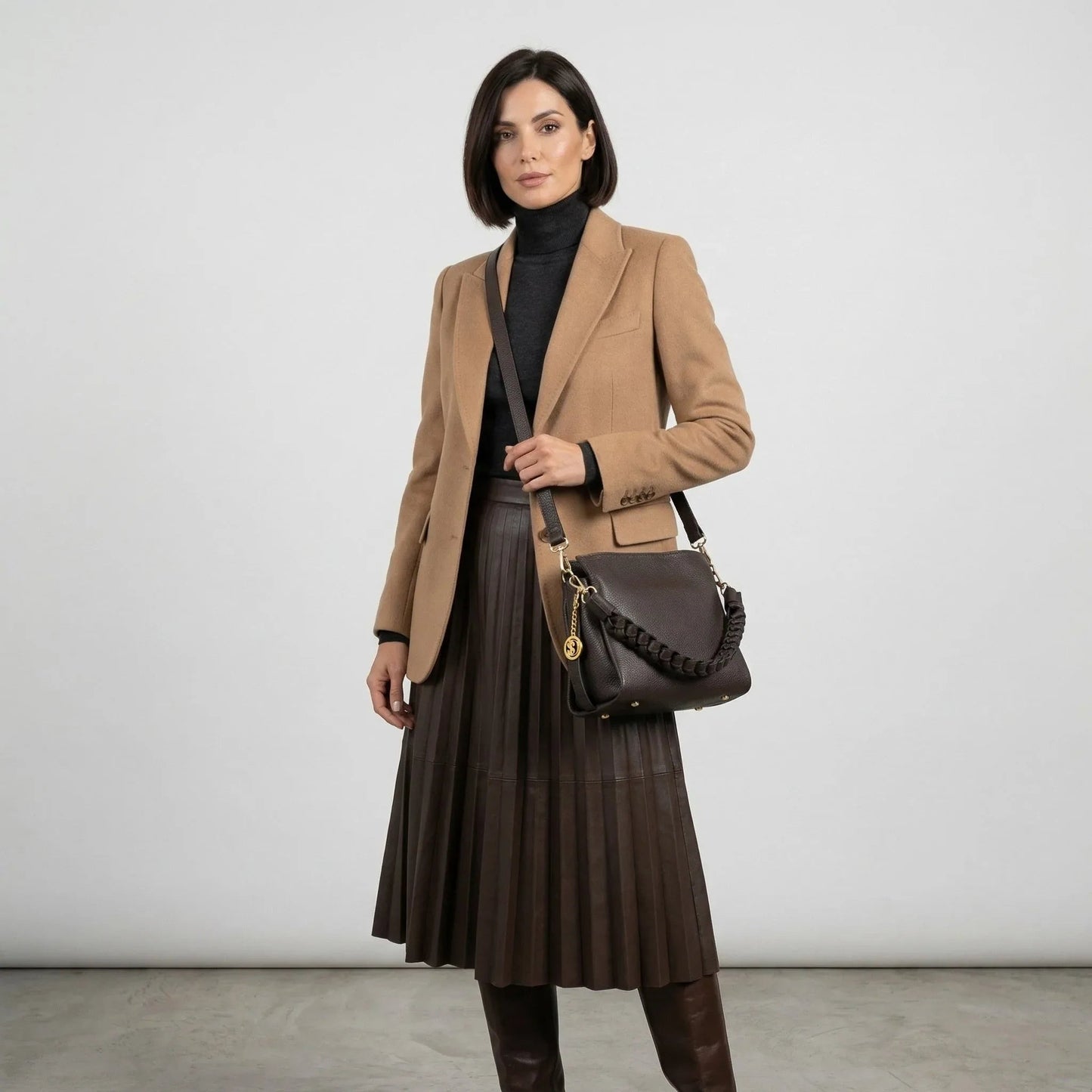 Stile Donna Bags - Amora Borsa a Spalla in Vera Pelle