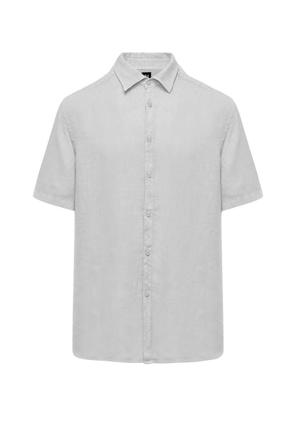 Bomboogie Camicia Uomo Regular Fit Lino SM7790TLI2_00 – Bianca