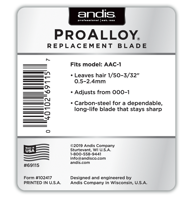 Andis Testina Pro Alloy Per Tosatrice UsPro E Cordless UsPro Li
