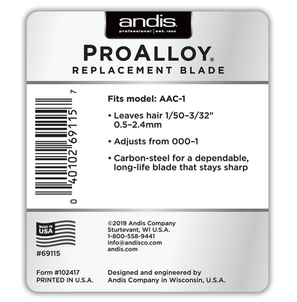Andis Testina Pro Alloy Per Tosatrice UsPro E Cordless UsPro Li