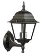 High-voltage black wall light E27