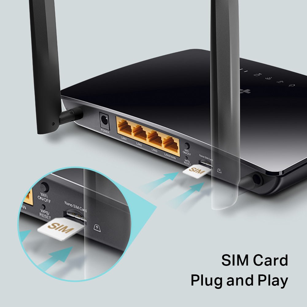 Archer MR402 Router Wi-Fi con SIM 4G LTE CAT4 AC1200Mbps