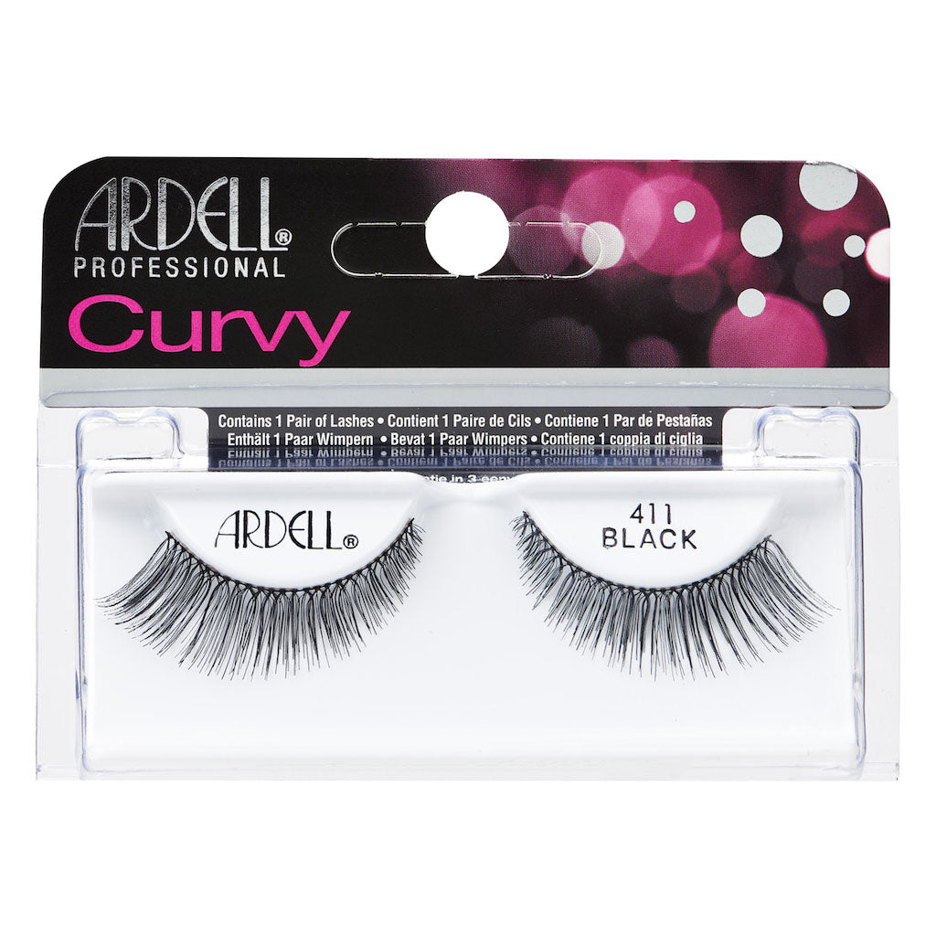 Ardell Wimpern Curvy 411 Schwarz