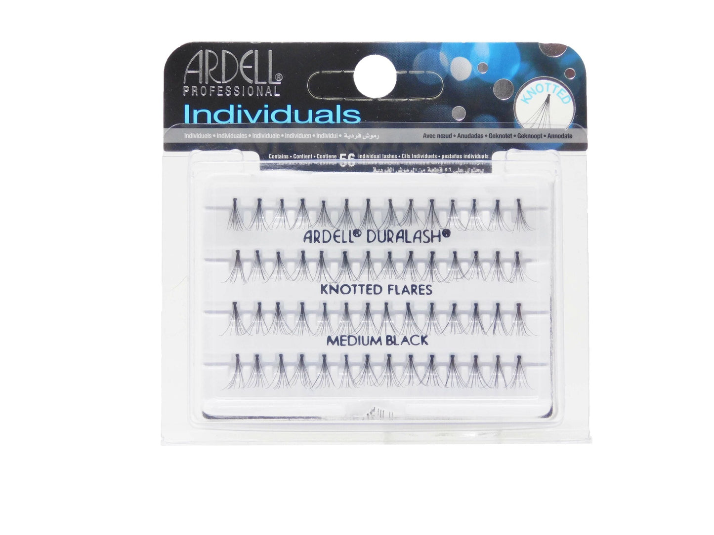 Ardell Einzelwimpern Medium Schwarz mit Knoten