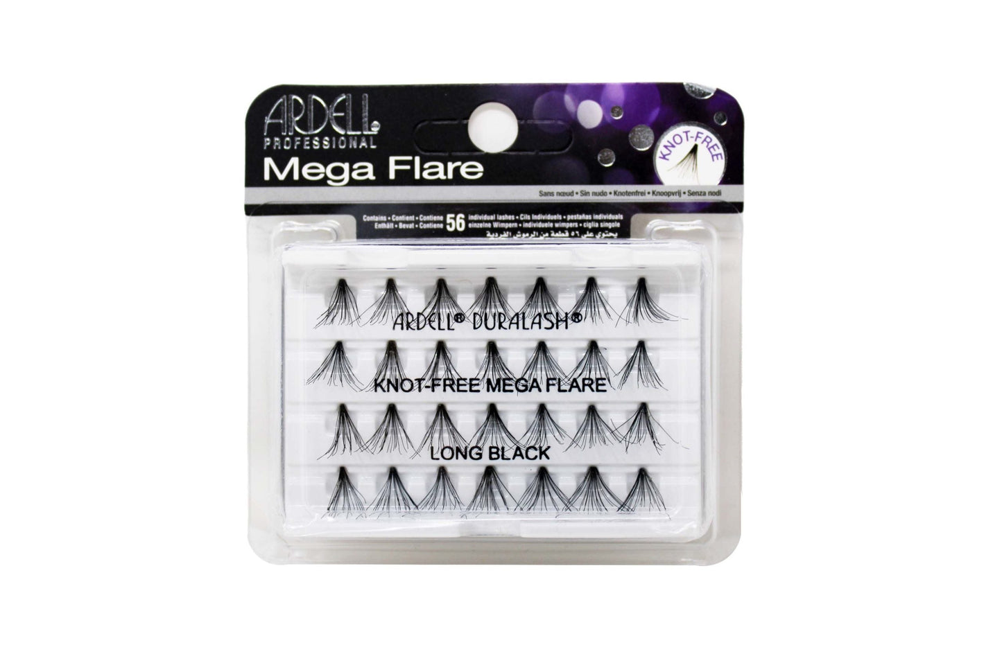 Ardell Ciglia Mega Flare Individuals Long Black Senza Nodo