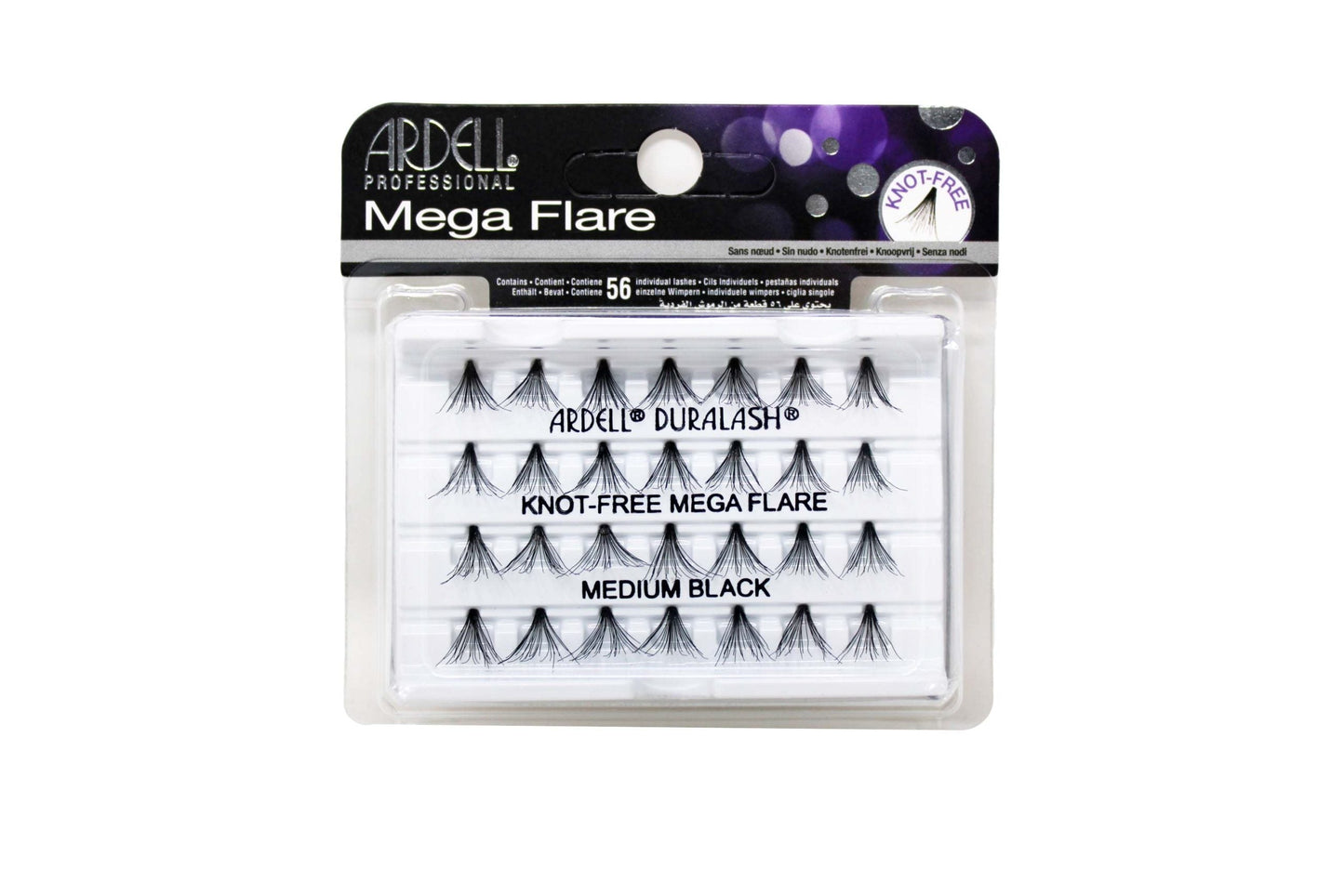 Ardell Individuals Mega Flare Wimpern, Medium Schwarz, knotenfrei