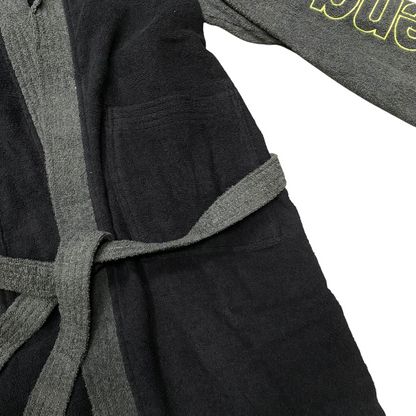 Arena Accappatoio Cotton Robe Bicolor 011690 550 Nero-Asfalto – Comfort Assorbente