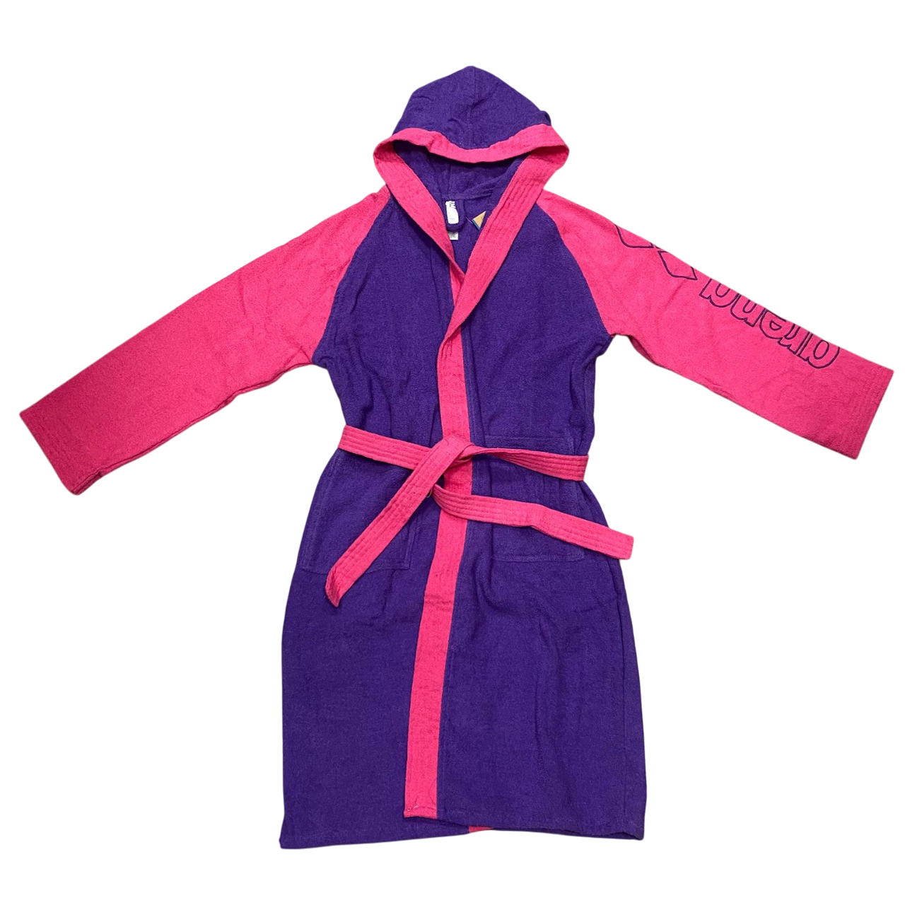 Arena Accappatoio Cotton Robe Bicolor Unisex Viola Rosa - 011690 990