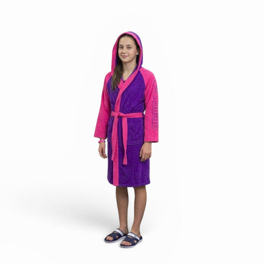 Arena Accappatoio Cotton Robe Bicolor Unisex Viola Rosa - 011690 990