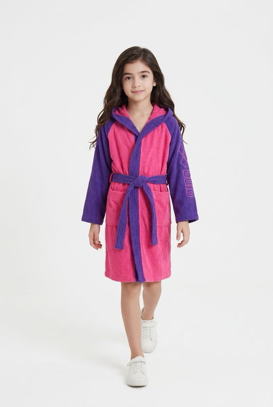 Arena Accappatoio Junior Cotton Robe 011690-909 Rosa-Viola