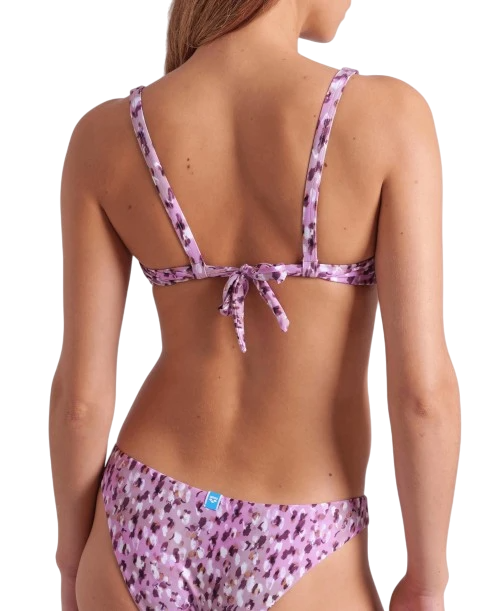 Arena Bikini Bralette Donna Water Print Leo Pink - 007082601