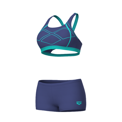 Arena Costume Intero Donna Nuoto Graphic PRO 008932880 Blu