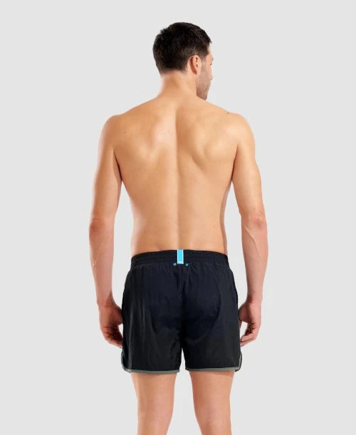 Arena Costume Pantaloncino Uomo Nero Salvia - Big Logo Borders 009103560