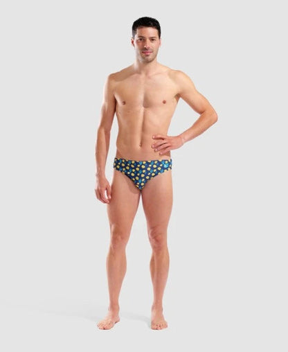 Arena Slip Piscina Uomo Blu - Briefs Allover Fish 005244730