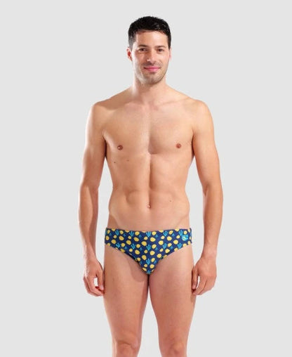 Arena Slip Piscina Uomo Blu - Briefs Allover Fish 005244730