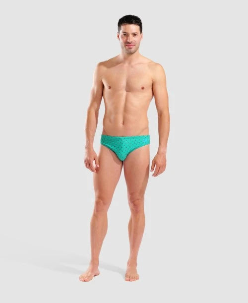 Arena Slip Piscina Uomo Verde - Briefs Allover Flags 005244670