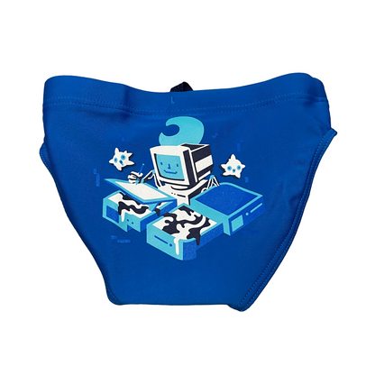 Arena costume a slip da bambino Game Swimm 0072355700 blu cina