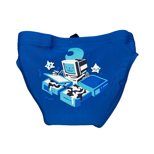 Arena costume a slip da bambino Game Swimm 0072355700 blu cina