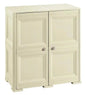 High-quality Angora wood-effect resin wardrobe with 2 doors and 2 modules