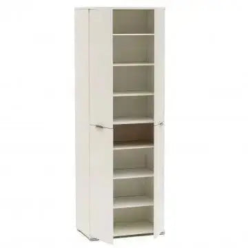 Kleiderschrank 4 Türen Weiß, 60x38x174 cm