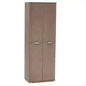 Kleiderschrank 4 Türen Eiche Grau, 60x38x174 cm