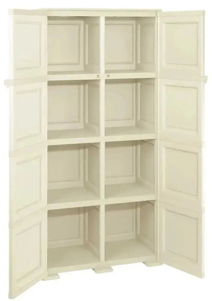 Kleiderschrank 4 Module 2 Türen Angora