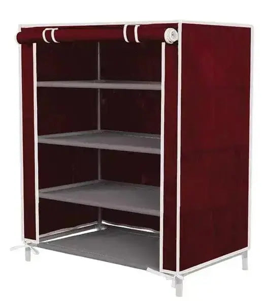 Kleiderschrank aus Vliesstoff, Bordeaux